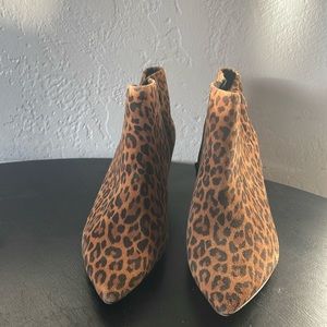 Clark’s animal print bootie